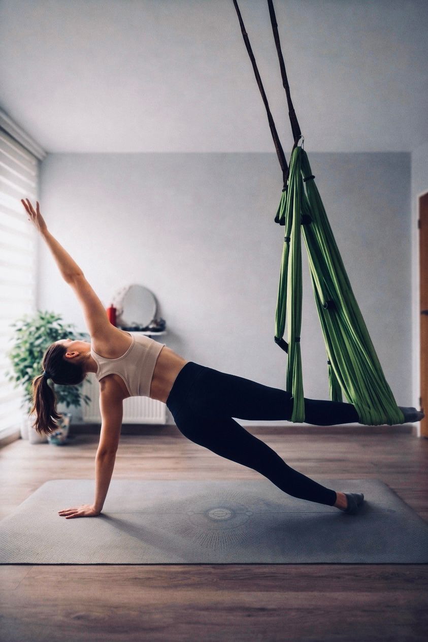 Pilates ve yoga pratiği için dingin atmosfer